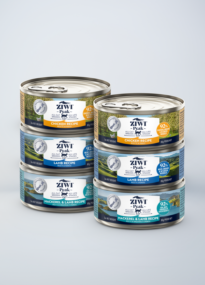 Ziwi Peak Variety Pack Chicken, Lamb, and Mackerel &amp; Lamb Canned Cat Food