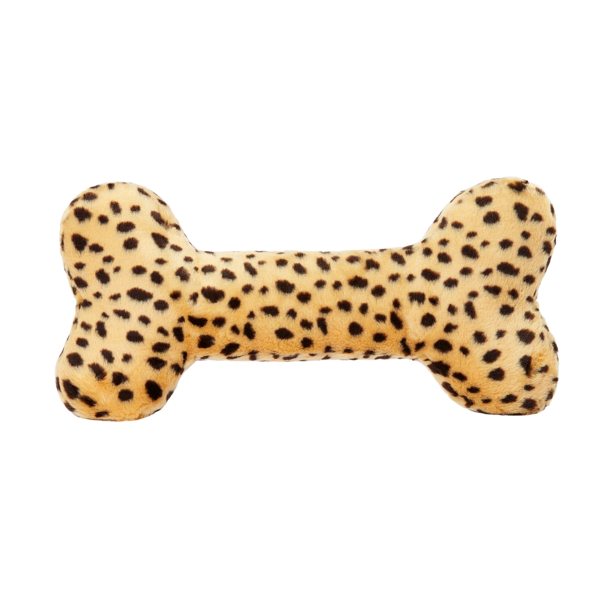 Fluff &amp; Tuff Cheetah Bone Dog Toy