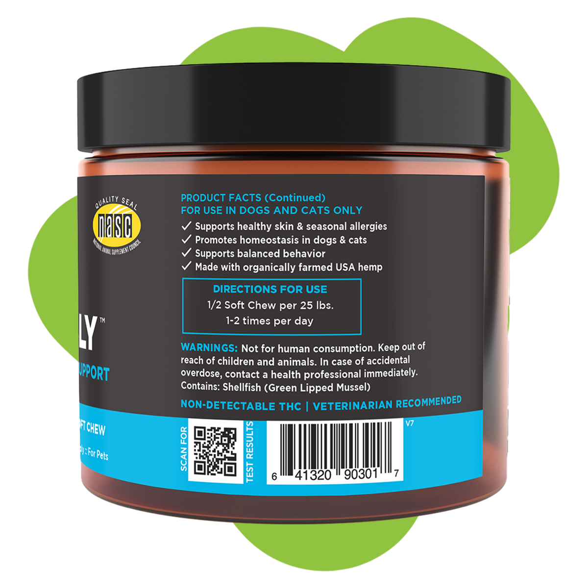 Super Snout Hemp Chews+Daily Skin + Seasonal Allergy Support Hemp Chews for Dogs &amp; Cats
