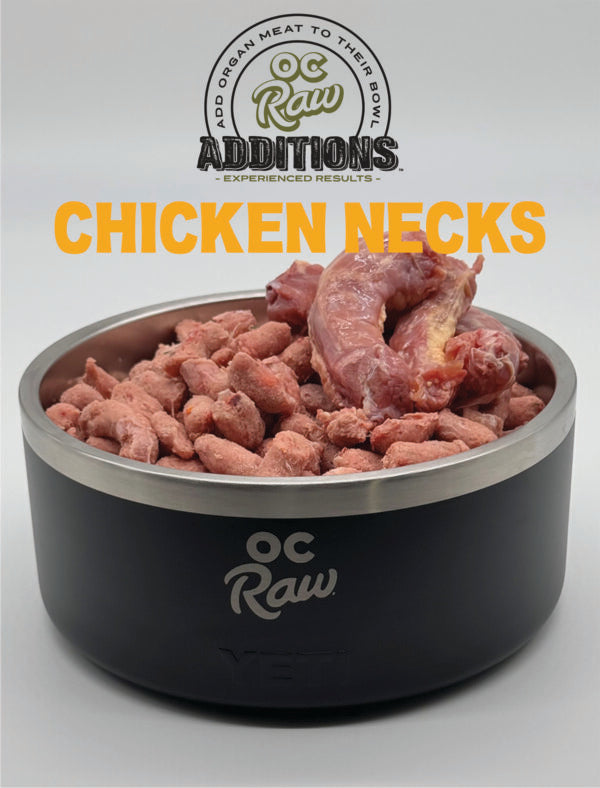 OC Raw Additions Frozen Raw Chicken Necks for Dogs
