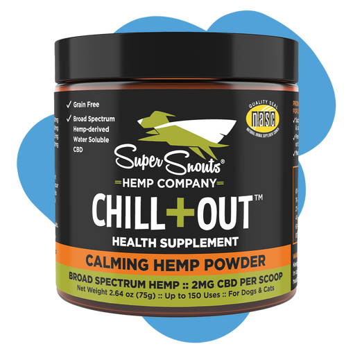 Super Snouts Chill+Out Calming Hemp Powder Dog &amp; Cat Supplement
