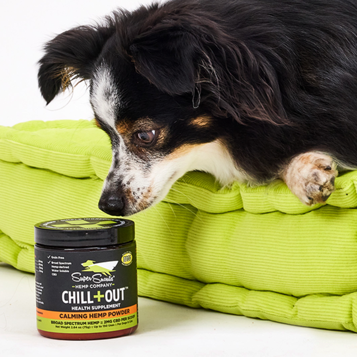 Super Snouts Chill+Out Calming Hemp Powder Dog &amp; Cat Supplement