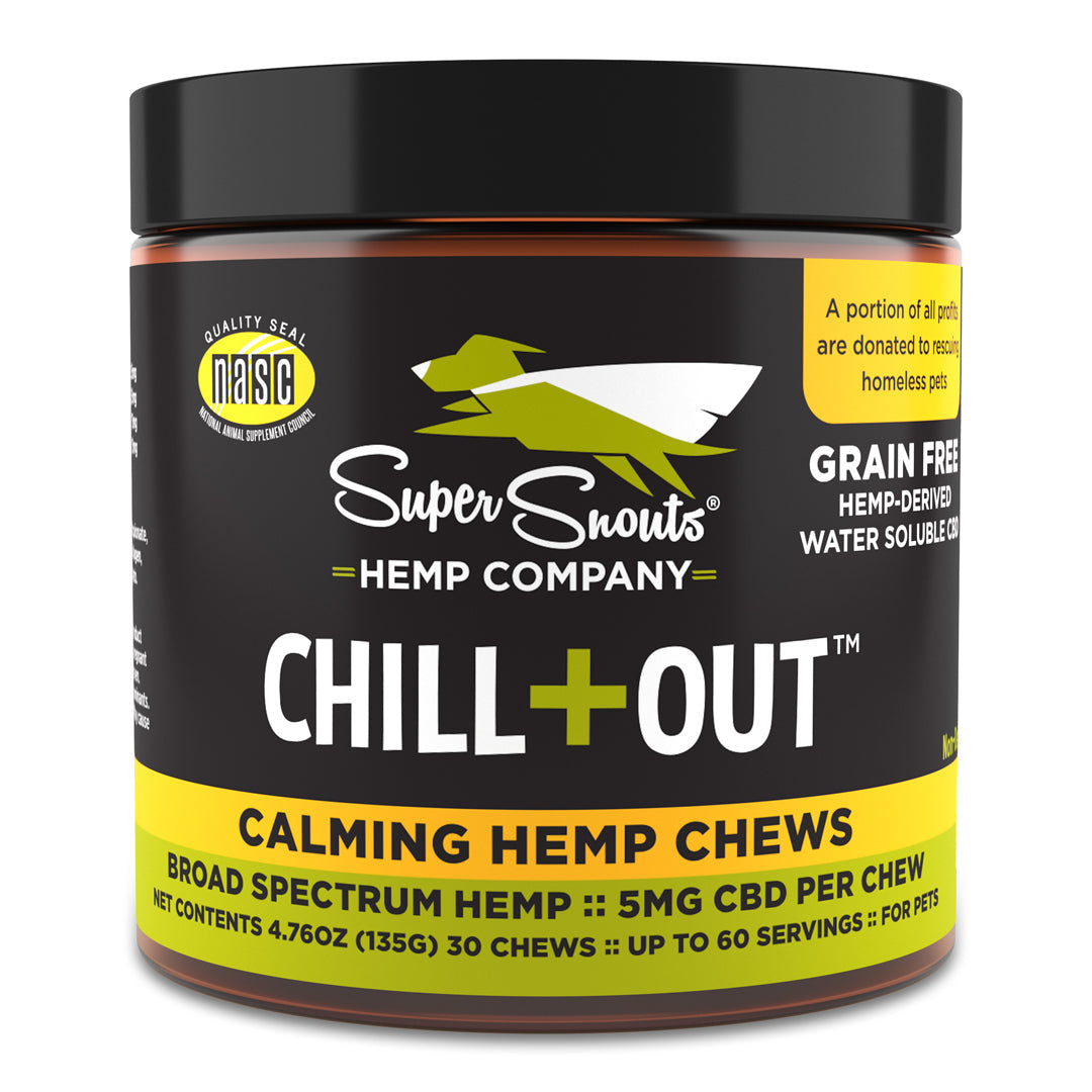 Super Snout Hemp Chill+Out Calming Hemp Chews Dog &amp; Cat Supplement
