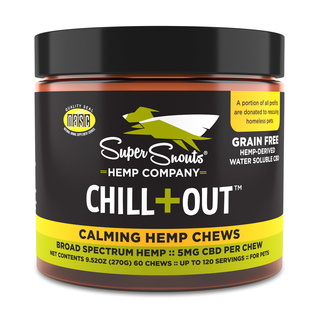 Super Snout Hemp Chill+Out Calming Hemp Chews Dog &amp; Cat Supplement
