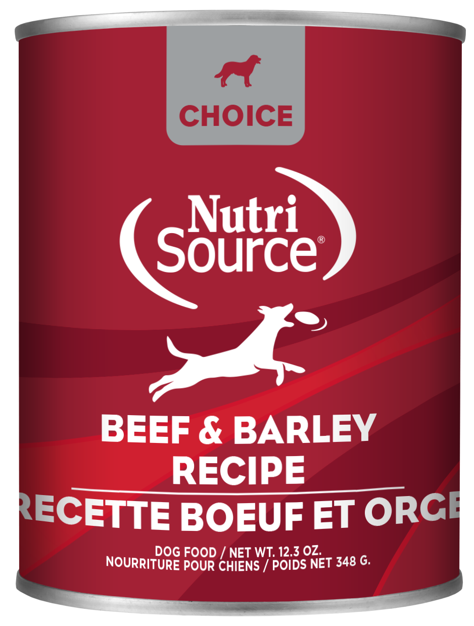 NutriSource Choice Beef &amp; Barley Canned Dog Food