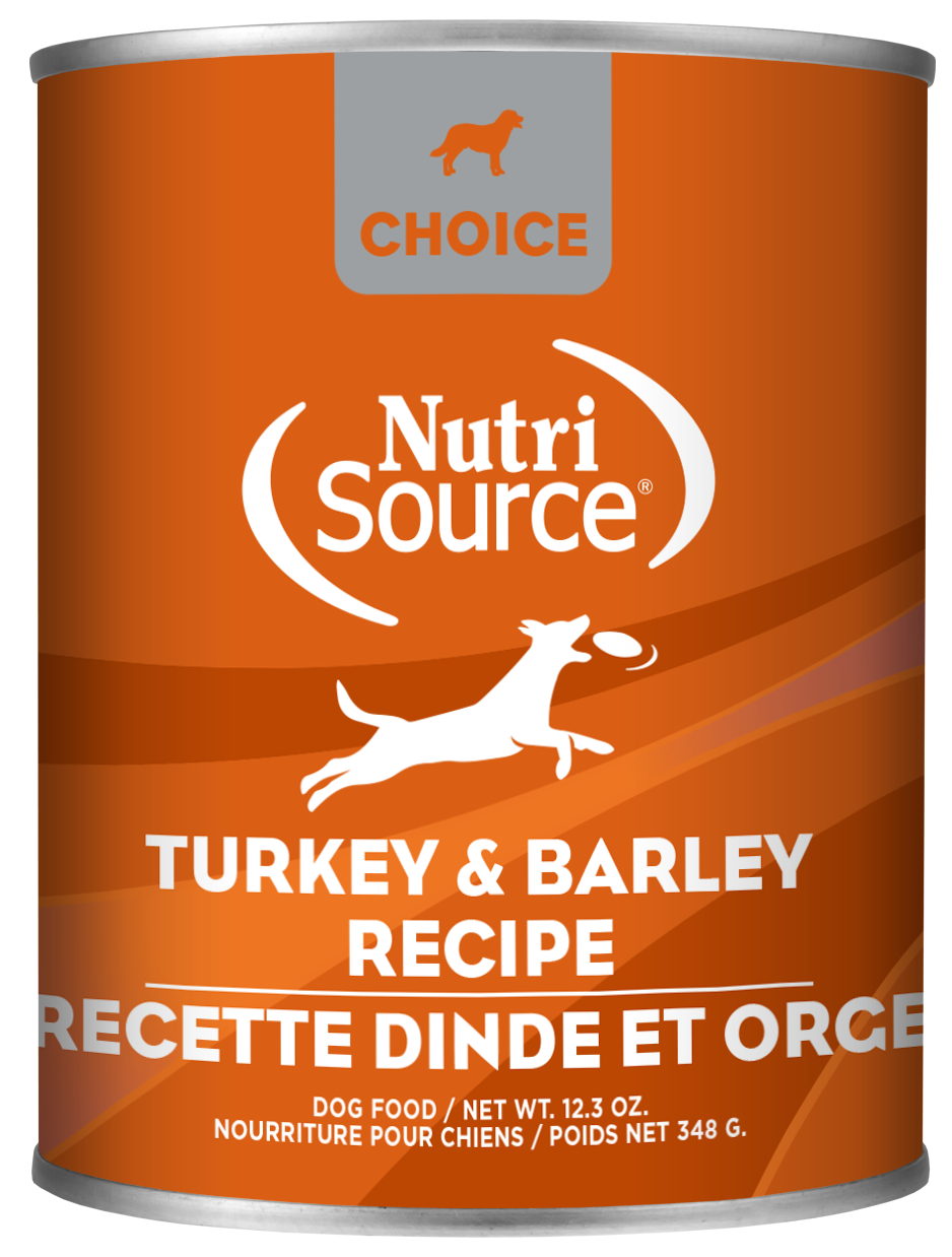 NutriSource Choice Turkey &amp; Barley Canned Dog Food