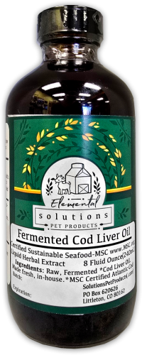 Solutions Pet Products Fermented Cod Liver Oil for Dogs &amp; Cats