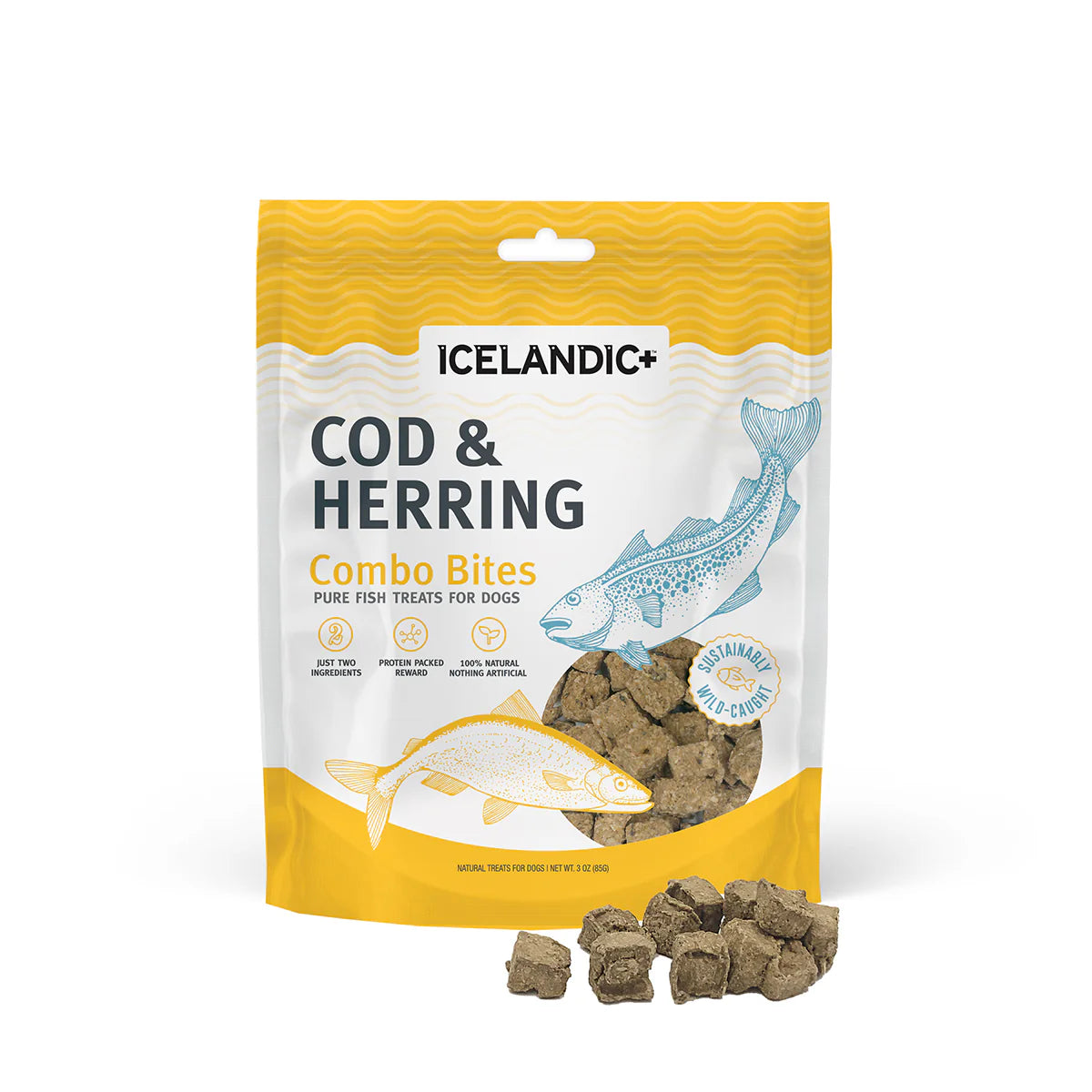 Icelandic+ Combo Bites Cod &amp; Herring Dog Treats