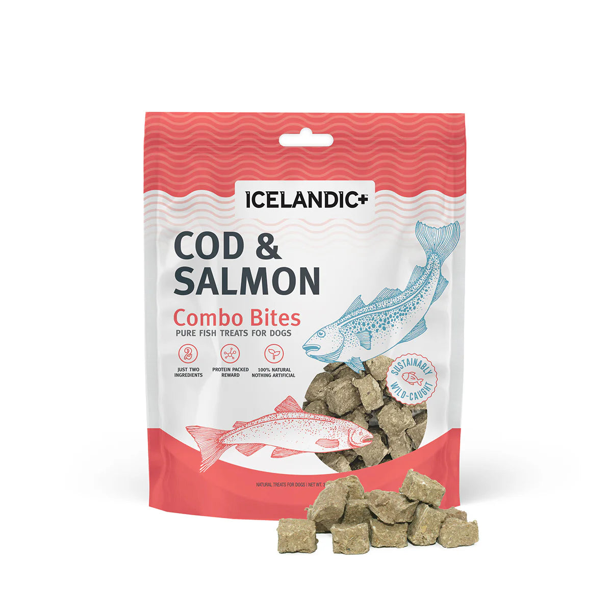 Icelandic+ Combo Bites Cod &amp; Salmon Dog Treats