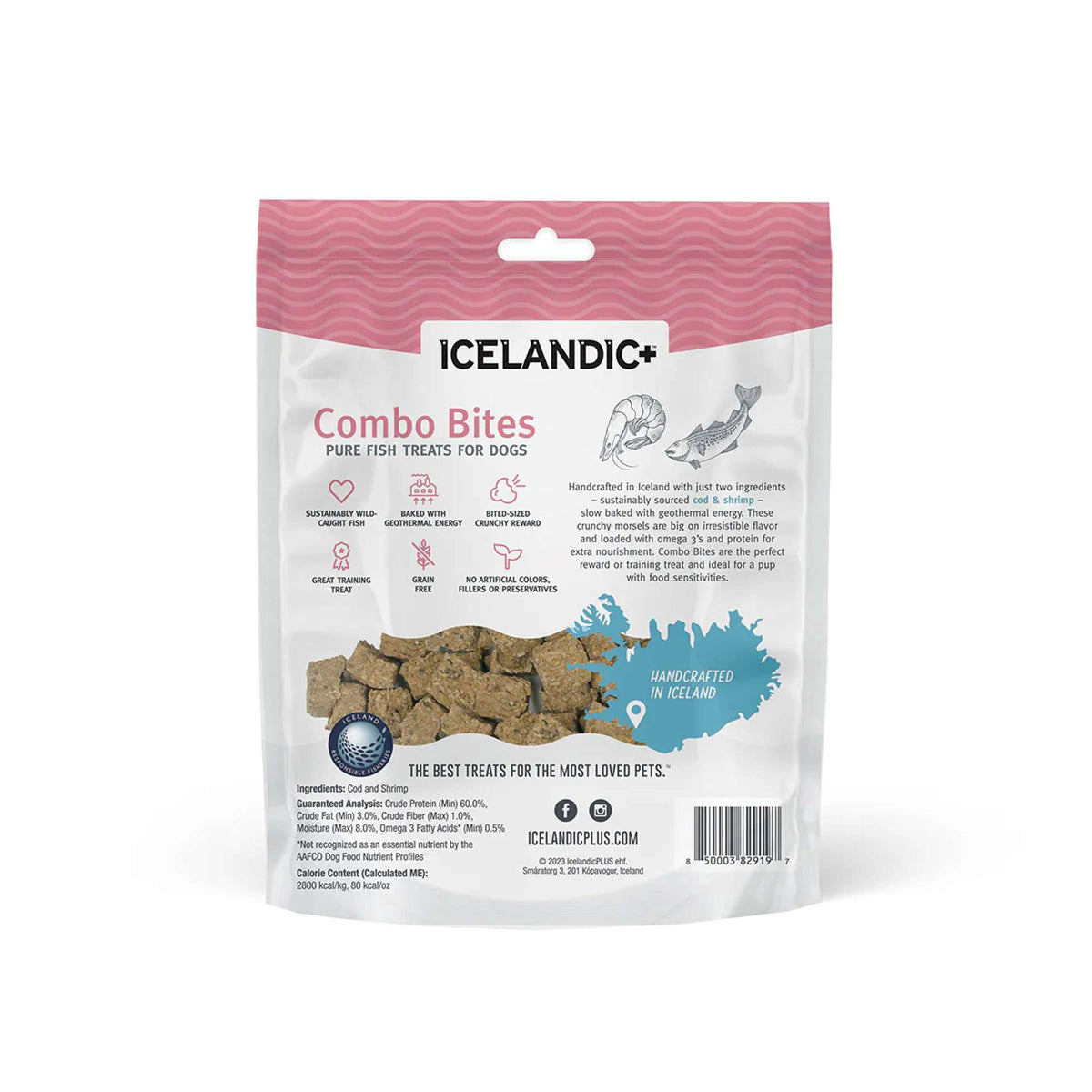 Icelandic+ Combo Bites Cod &amp; Shrimp Dog Treats