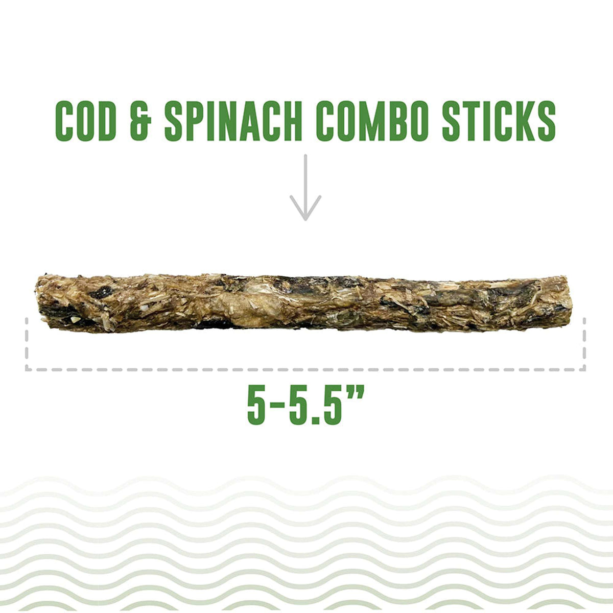 Icelandic+ Combo Sticks Cod &amp; Spinach Dog Treats
