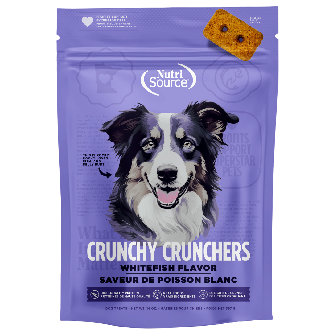 NutriSource Crunchy Crunchers Whitefish Dog Treats