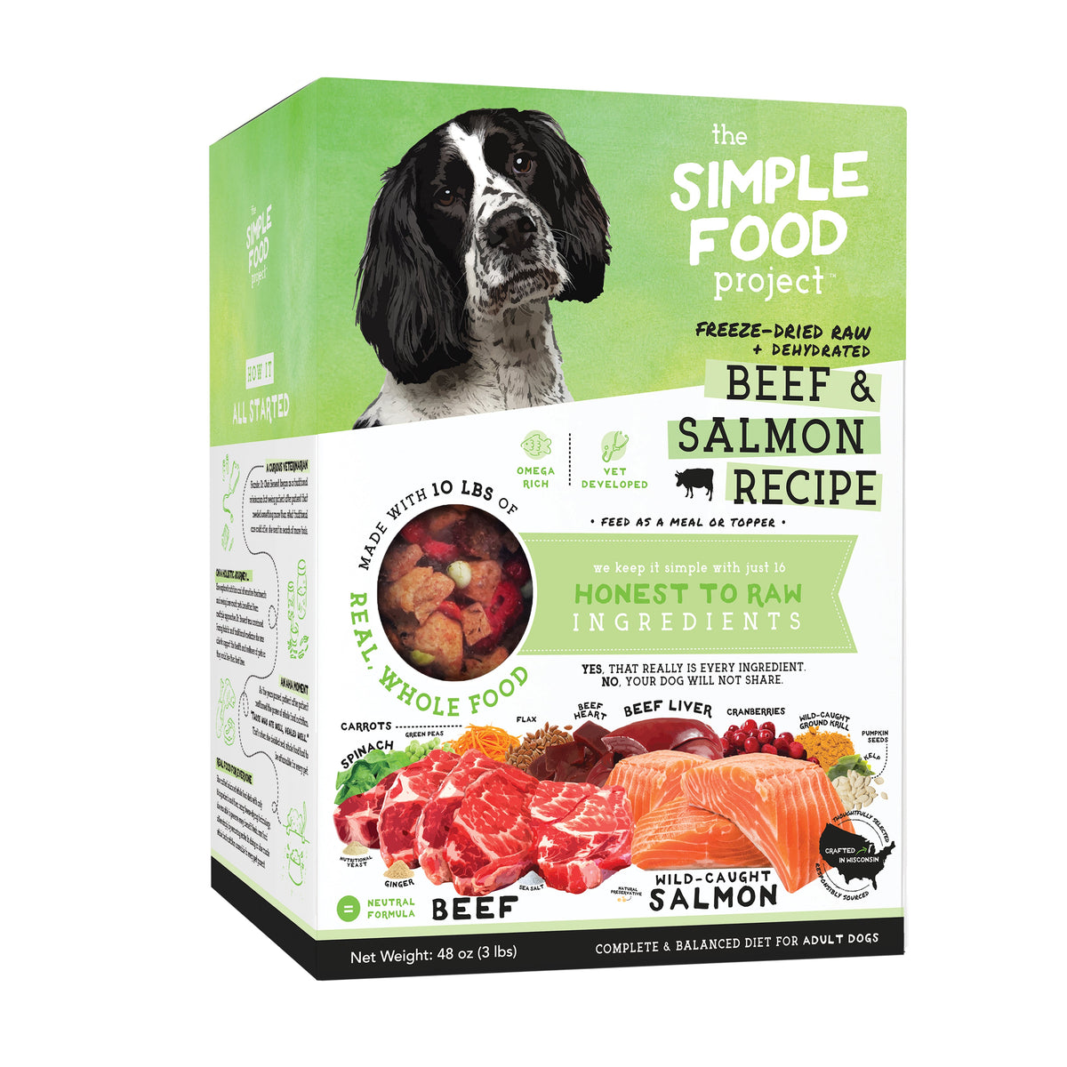 The Simple Food Project Beef &amp; Salmon Freeze-Dried Dog Food