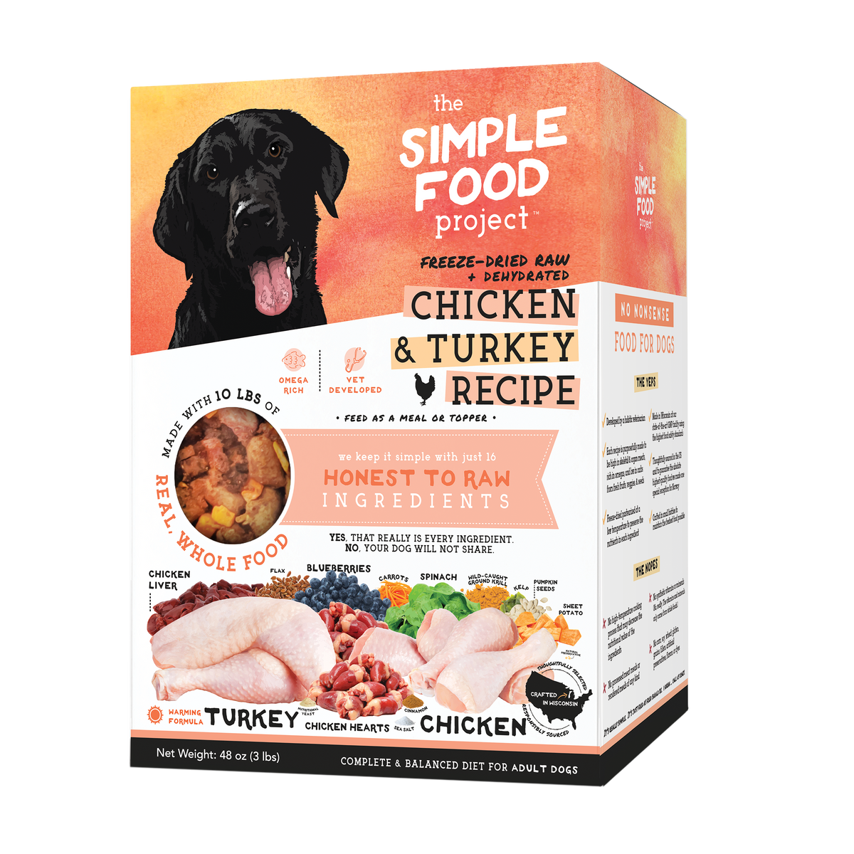 The Simple Food Project Chicken &amp; Turkey Freeze-Dried Dog Food