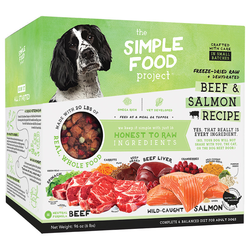 The Simple Food Project Beef &amp; Salmon Freeze-Dried Dog Food