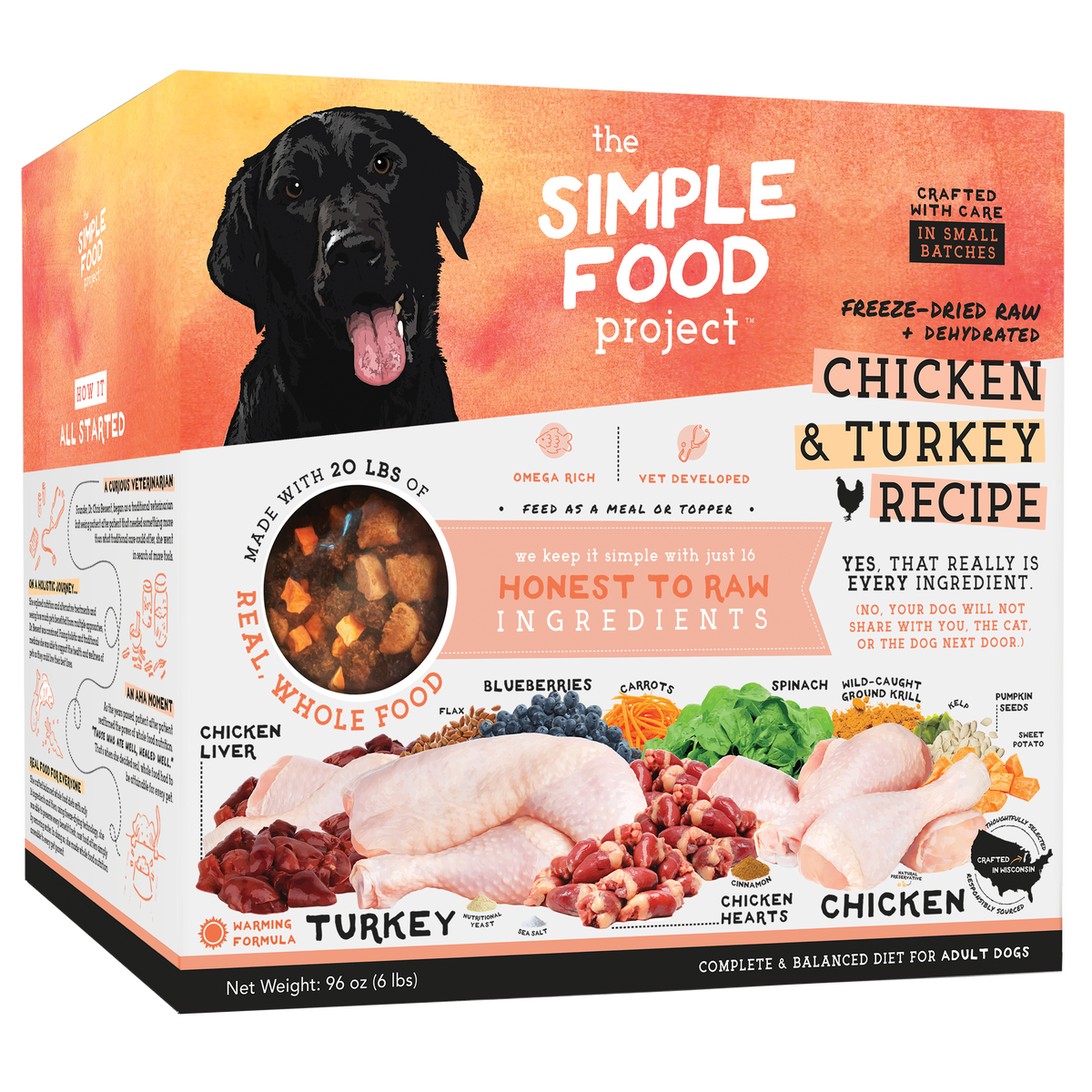 The Simple Food Project Chicken &amp; Turkey Freeze-Dried Dog Food