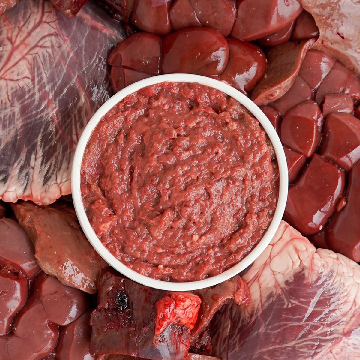 Oma&#39;s Pride Frozen Raw Ground Beef Organ for Dogs &amp; Cats