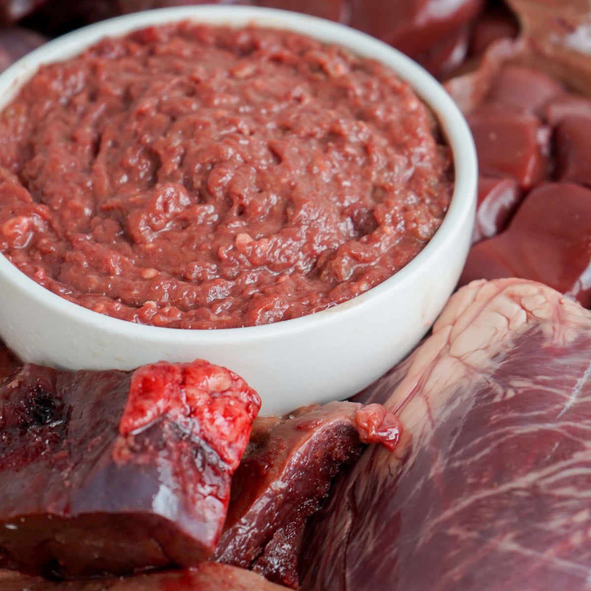 Oma&#39;s Pride Frozen Raw Ground Beef Organ for Dogs &amp; Cats