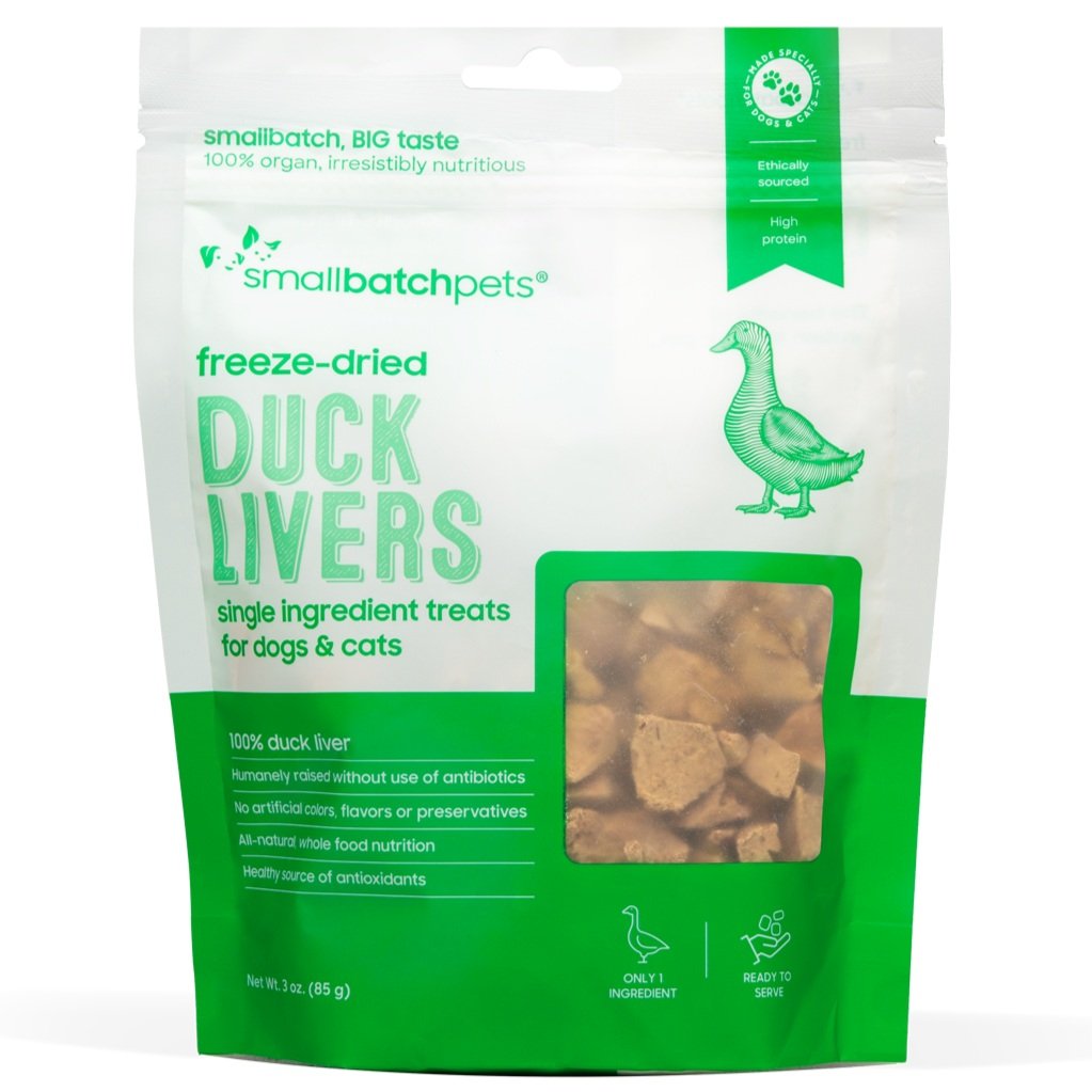 Small Batch Freeze-Dried Duck Liver Dog &amp; Cat Treats