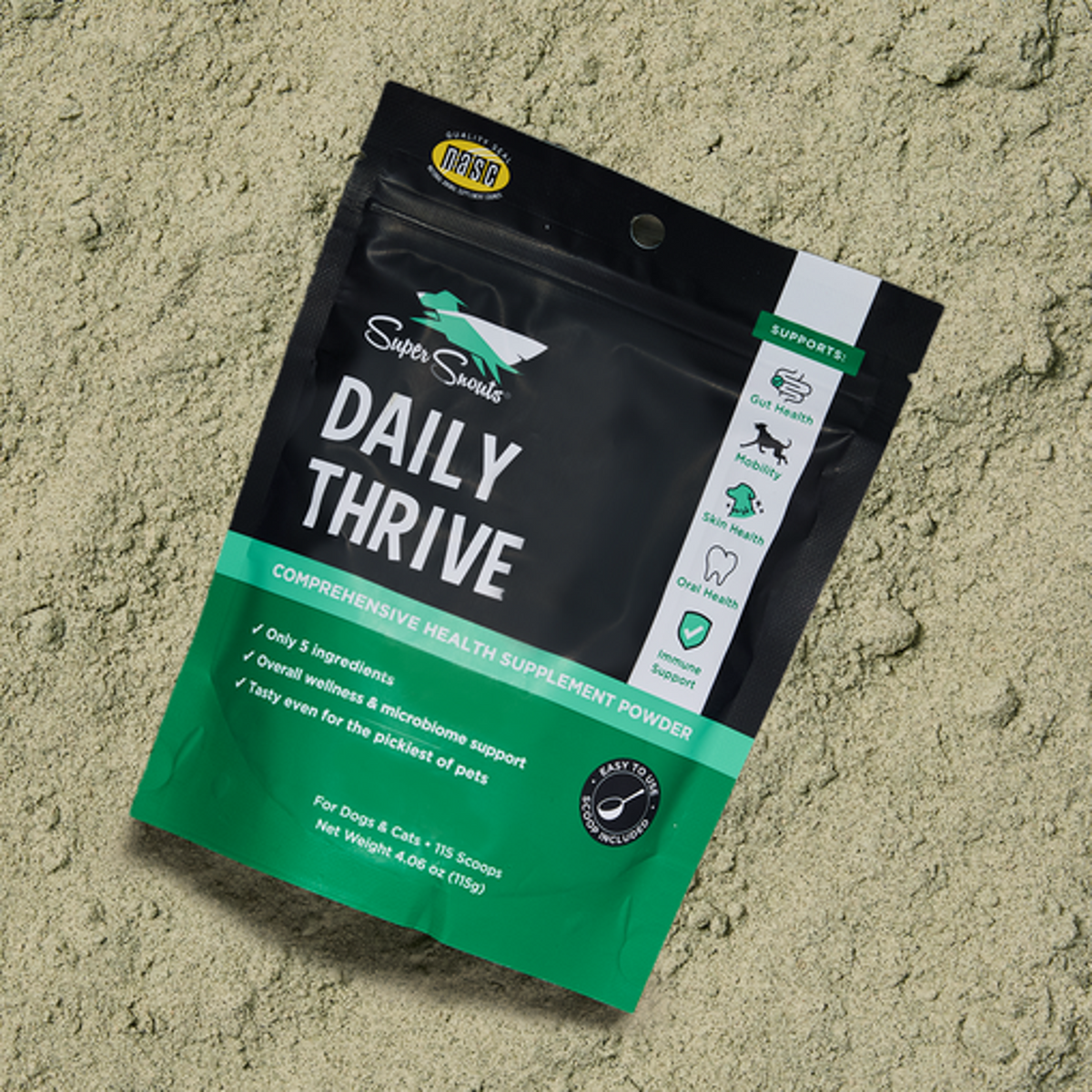 Super Snouts Daily Thrive Powder Dog &amp; Cat Supplement