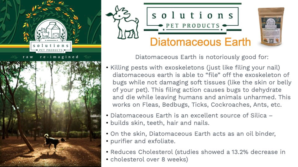 Solutions Pet Products Diatomaceous Earth Supplement for Dogs &amp; Cats