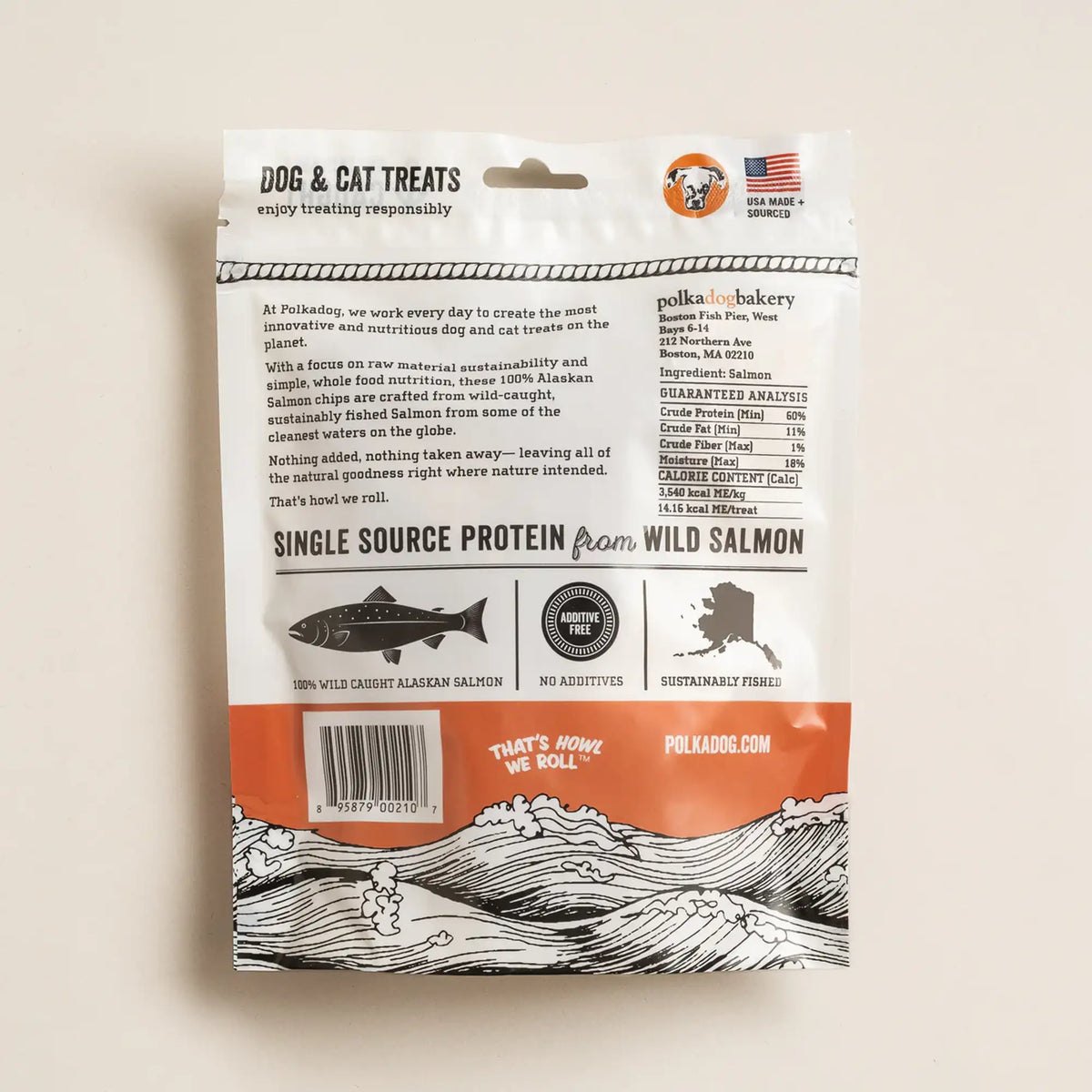 Polkadog Bakery Alaskan Salmon Chip Dog &amp; Cat Treats