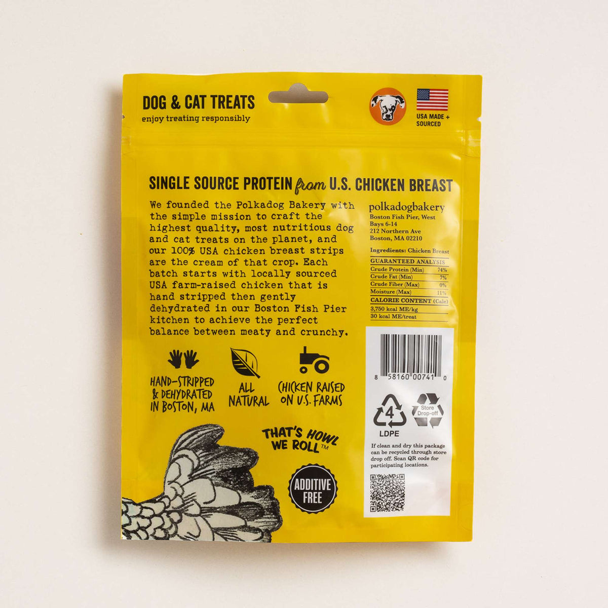 Polkadog Bakery Chicken Strips Jerky Dog &amp; Cat Treats
