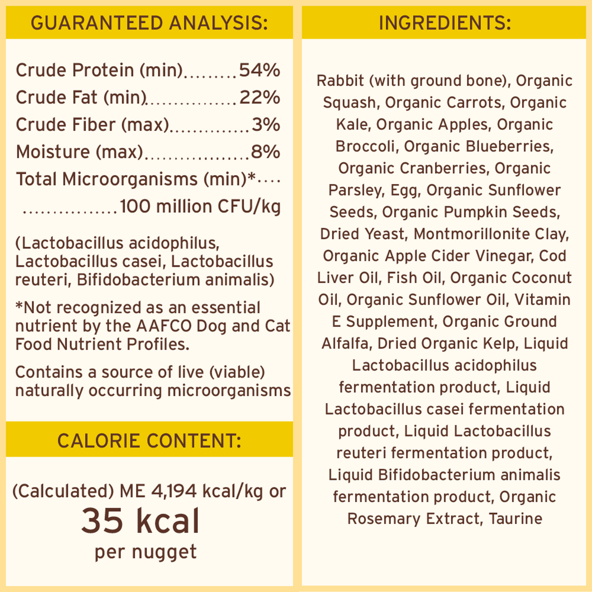 Primal Freeze-Dried Raw Nuggets Rabbit Dog Food