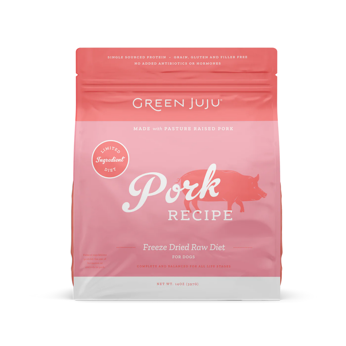Green Juju Freeze-Dried Raw Pork Dog Food