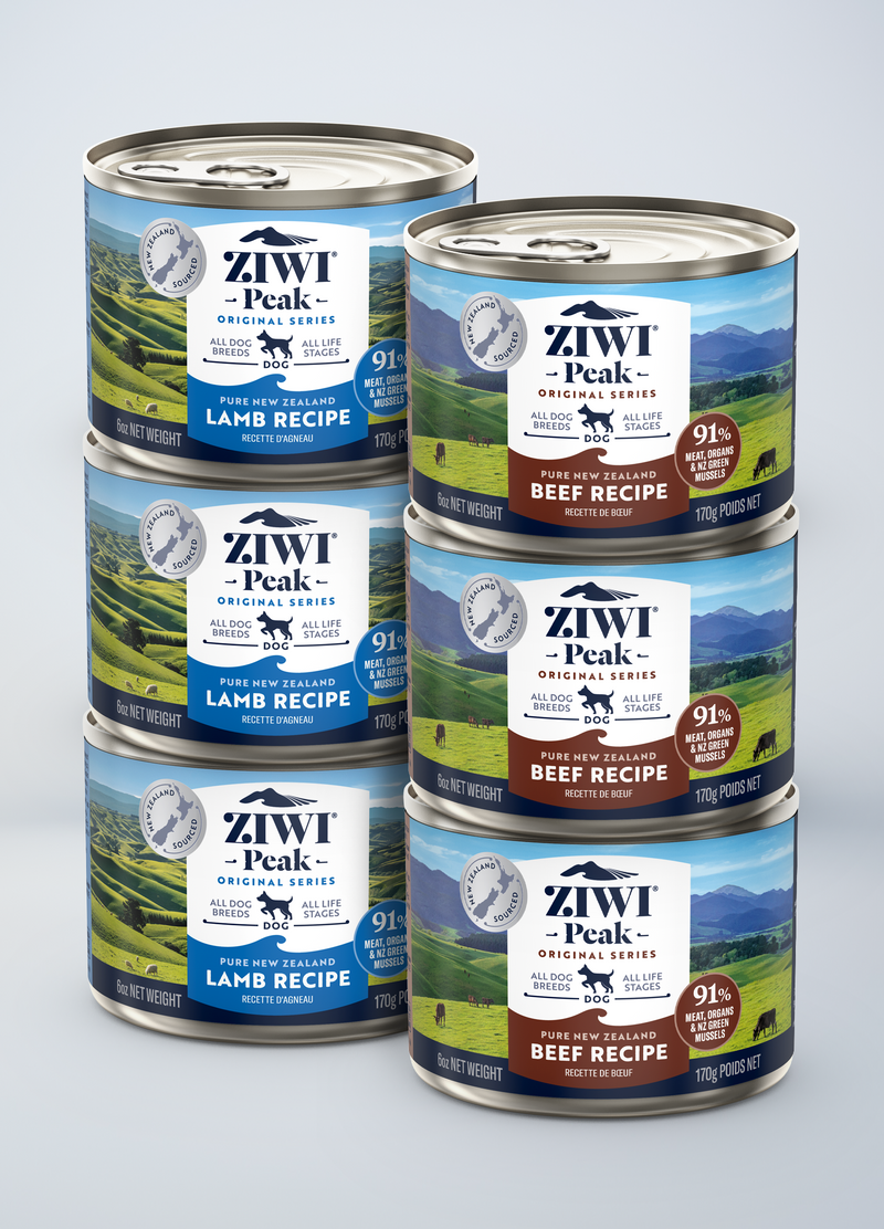 Ziwi Peak Variety Pack Beef &amp; Lamb Canned Dog Food