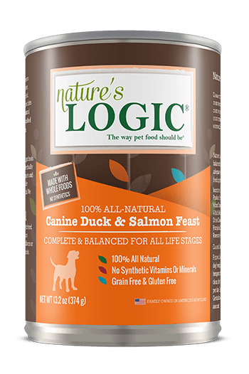Nature&#39;s Logic Canine Duck &amp; Salmon Feast Canned Dog Food
