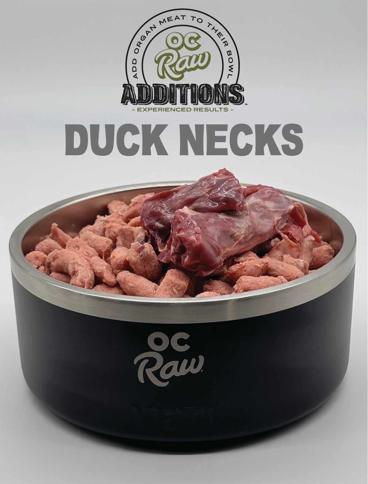 OC Raw Additions Frozen Raw Duck Necks for Dogs
