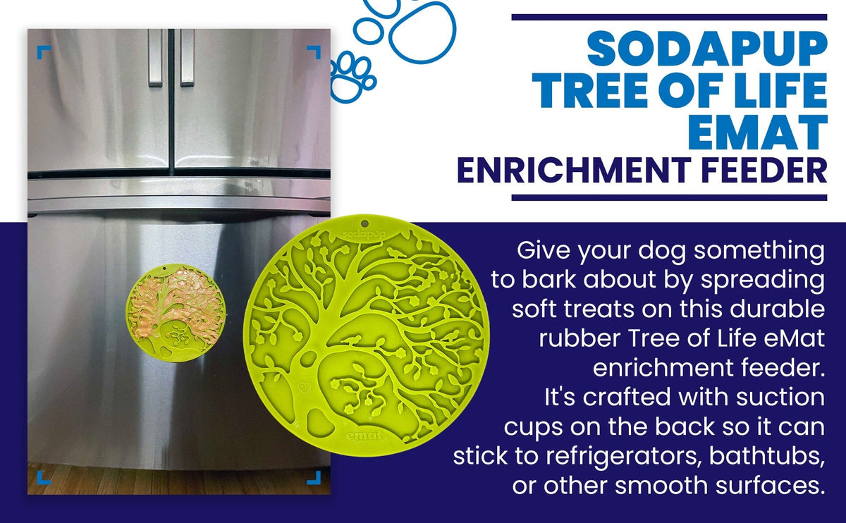 SodaPup  Tree of Life eMat Enrichment Lick Mat With Suction Cups