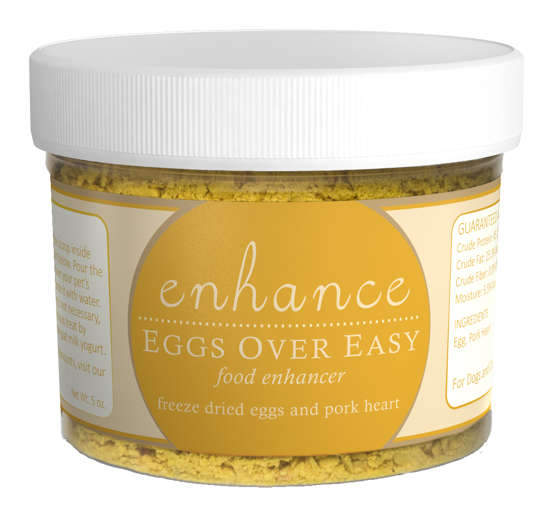 Steve&#39;s Real Food Enhance Eggs Over Easy Freeze-Dried Eggs &amp; Pork Heart Dog &amp; Cat