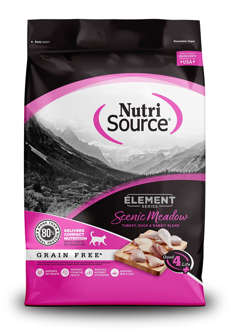 NutriSource Element Series Scenic Meadow Turkey, Duck &amp; Rabbit Blend Grain Free Cat Food