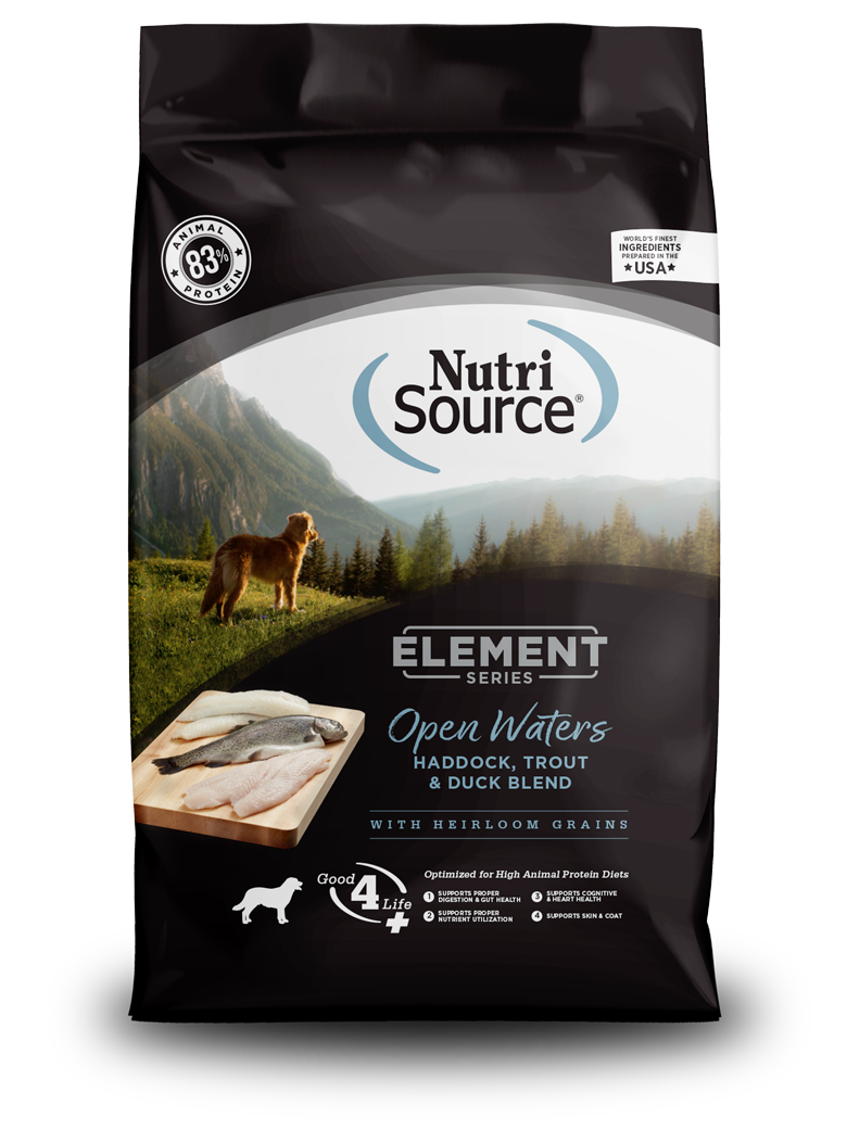 NutriSource Element Series Open Waters Haddock, Trout and Duck Dog Food