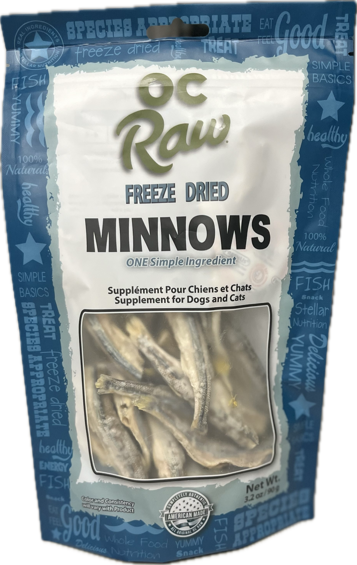 OC Raw Freeze-Dried Minnows Dog &amp; Cat Treats
