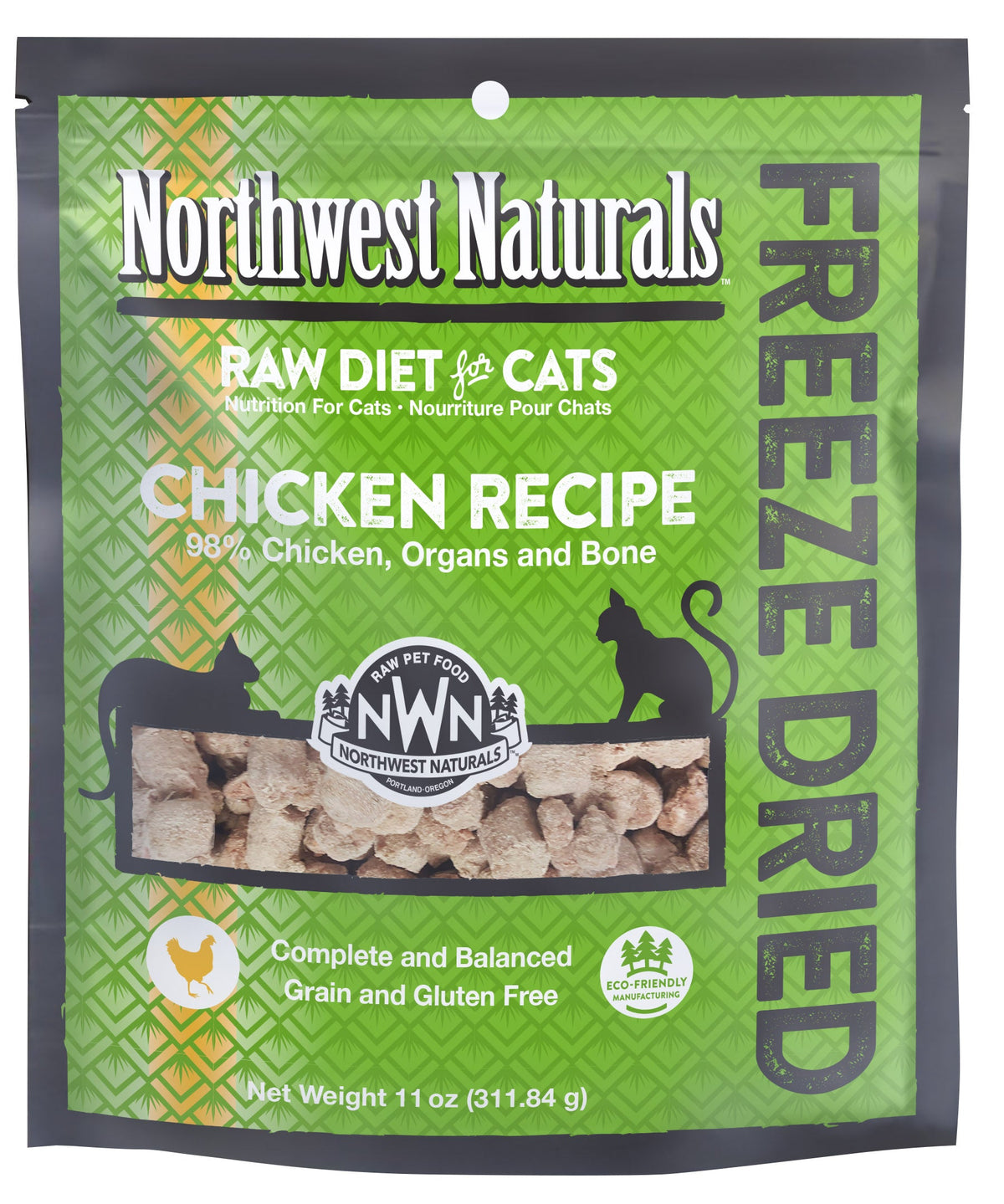 Northwest Naturals Freeze-Dried Raw Chicken Cat Food