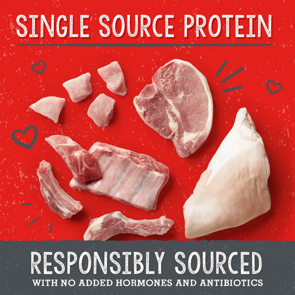 Stella &amp; Chewy&#39;s Freeze-Dried Raw Purely Pork Meal Mixers Dog Food Topper