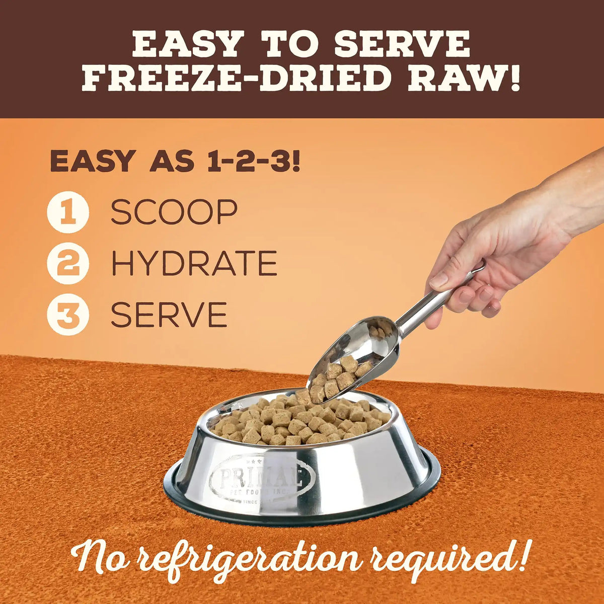 Primal Freeze-Dried Raw Pronto Beef Dog Food