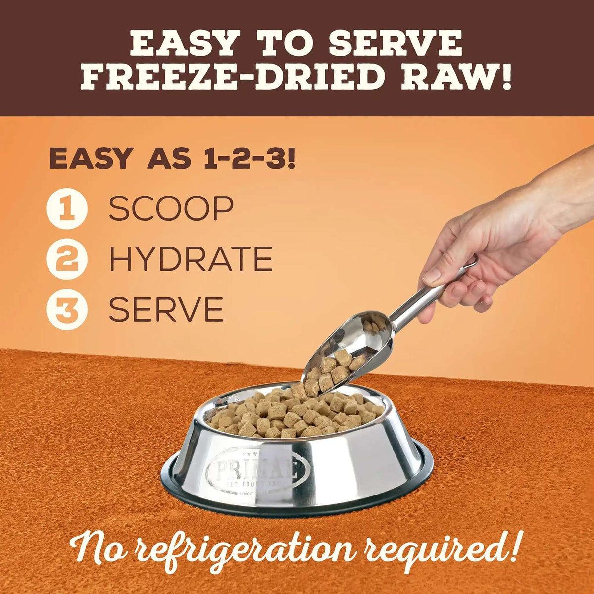 Primal Freeze-Dried Raw Pronto Beef Dog Food