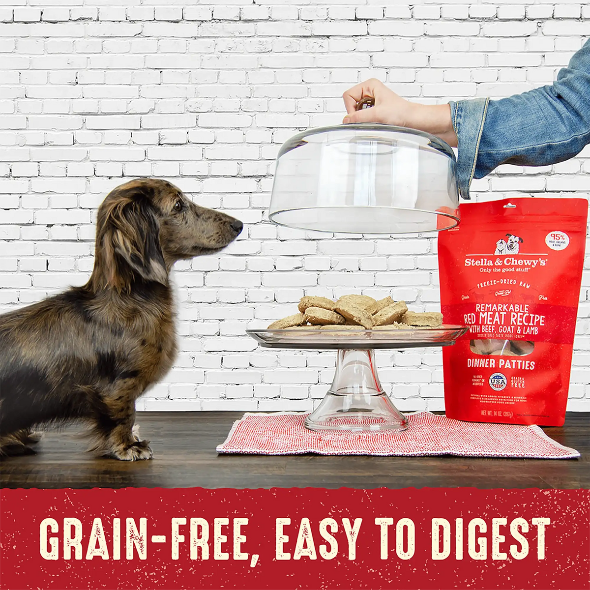 Stella &amp; Chewy&#39;s Freeze-Dried Raw Remarkable Red Meat Dinner Patties Dog Food
