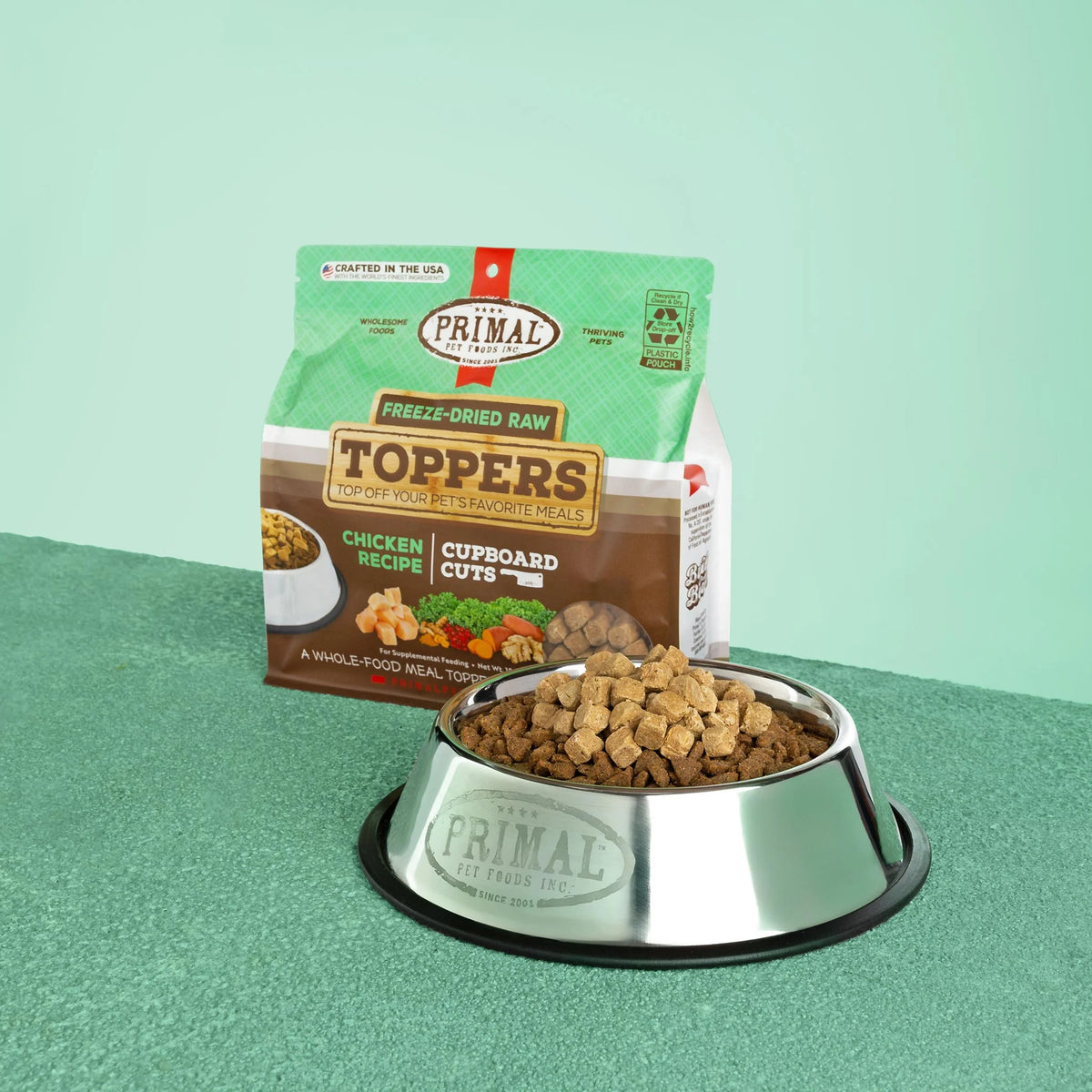 Primal Cupboard Cuts Chicken Freeze-Dried Raw Dog &amp; Cat Meal Topper