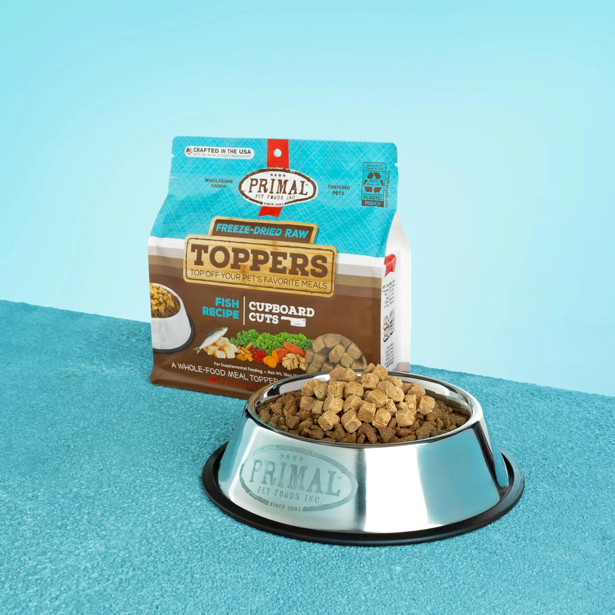 Primal Cupboard Cuts Fish Freeze-Dried Raw Dog &amp; Cat Meal Topper