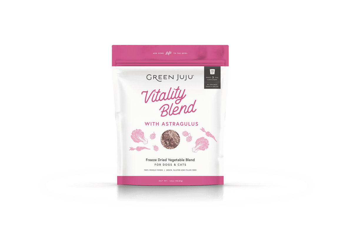 Green Juju Freeze-Dried Raw Vitality Blend with Astragalus for Dogs &amp; Cats