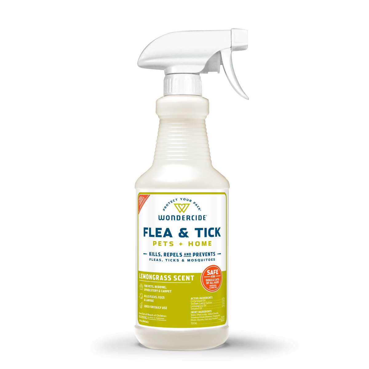 Wondercide Dog & Cat Flea & Tick Pets + Home Lemongrass Scent