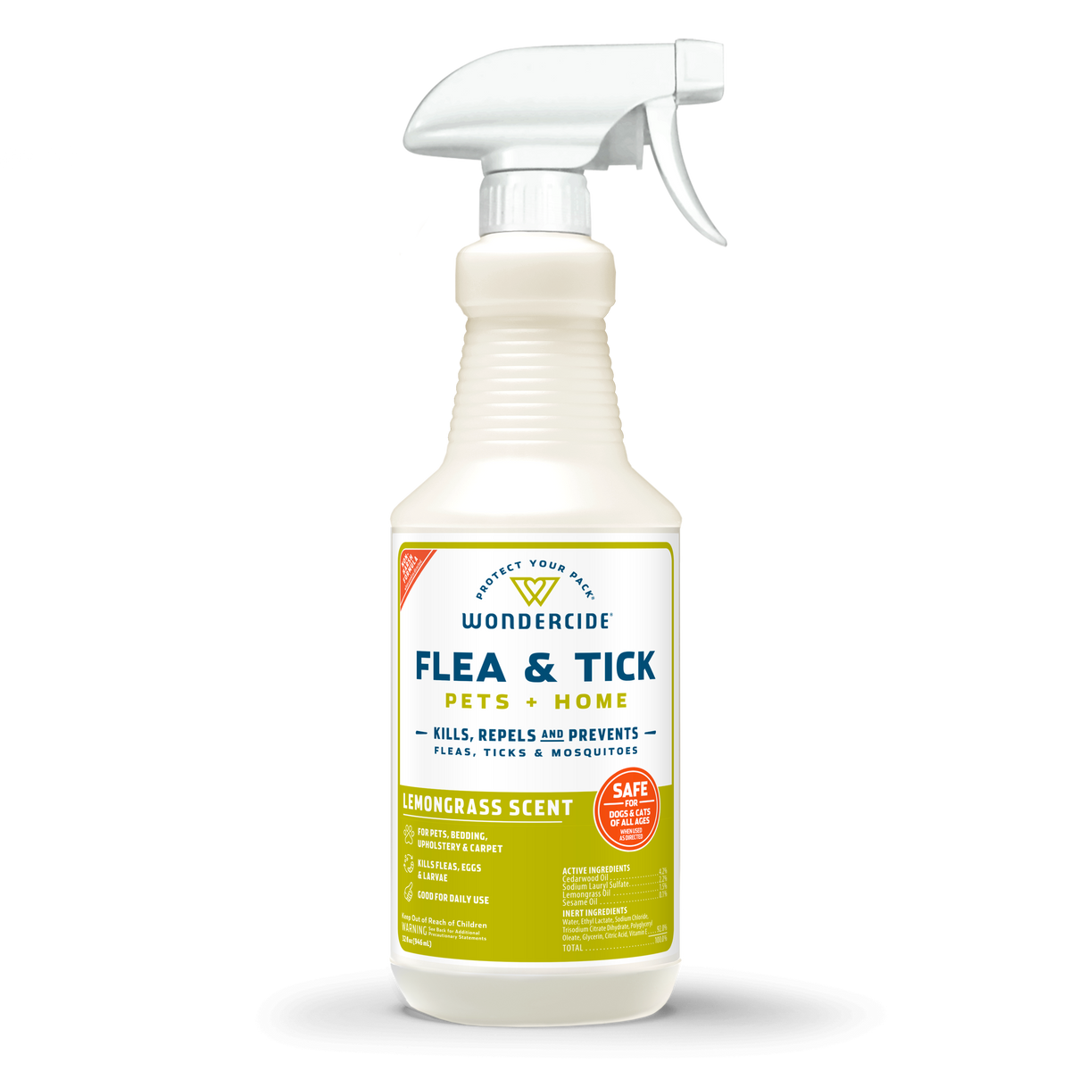 Wondercide Dog & Cat Flea & Tick Pets + Home Lemongrass Scent