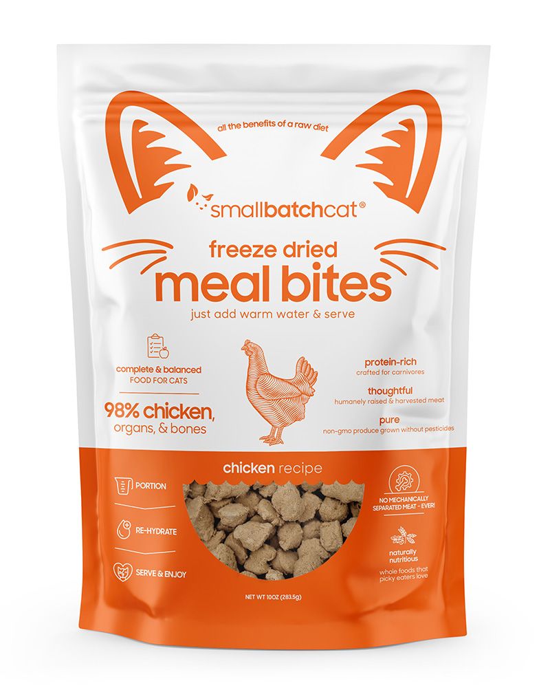 Small Batch Freeze-Dried Meal Bites Chicken Cat Food