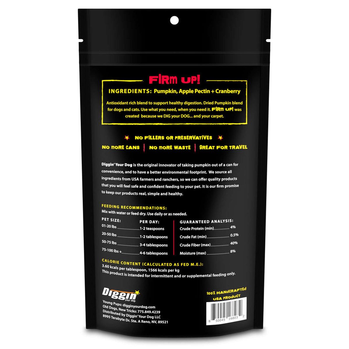 Diggin Your Dog Firm Up! Cranberry Supplement for Dogs