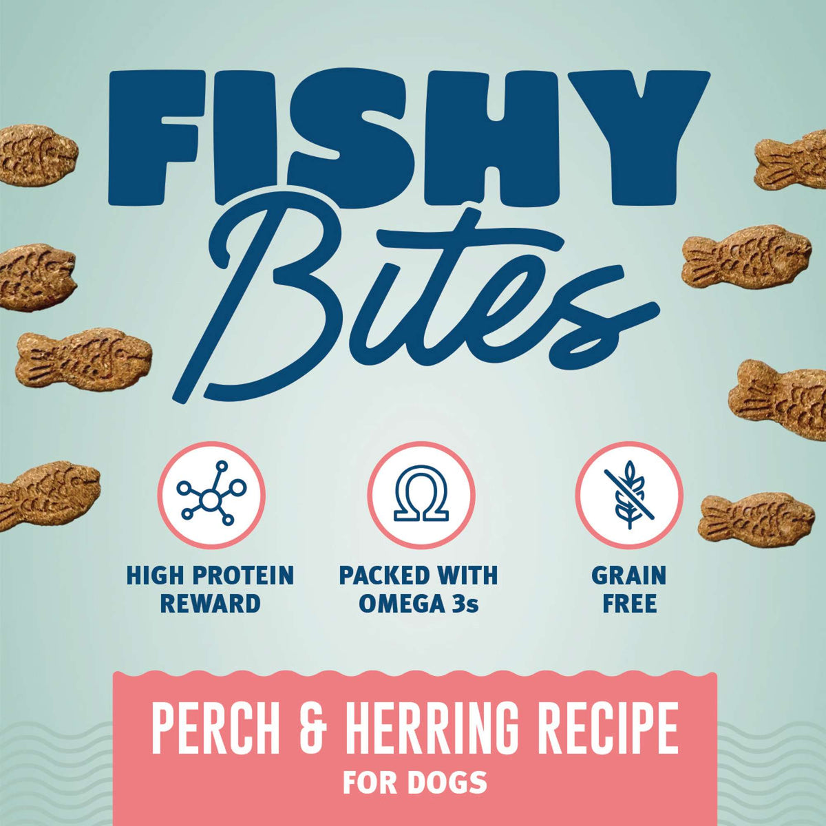 Icelandic+ Fishy Bites Perch &amp; Herring Dog Treats